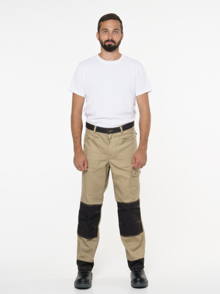 Брюки "Вест-Ворк" бежевые с черным Брюки "Вест-Ворк" бежевые с черным