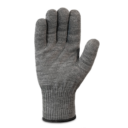 Одинарные шерстяные перчатки (70% шерсть + 30% акрил) с внутренним начесом, 10 класс, серый Одинарные шерстяные перчатки (70% шерсть + 30% акрил) с внутренним начесом, 10 класс, серый