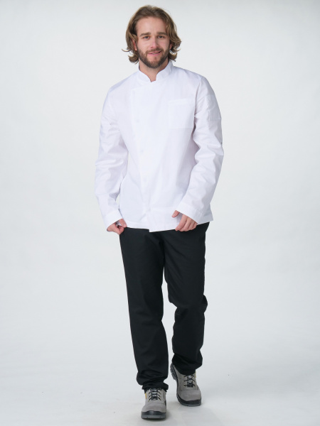 Китель повара Гастро (тк.Смесовая,160), белый (ЧЗ) Китель повара Гастро (тк.Смесовая,160), белый (ЧЗ)