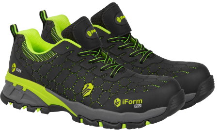 Полуботинки iForm® PRO (ПРО) с КП, черный-зеленый, ПОЛ 055