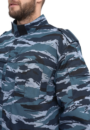 Костюм СПЕЦНАЗ (охрана/охранник)  куртка/брюки цвет: кмф "Серый вихрь", ткань: Рип-Стоп  URSUS (ЧЗ)