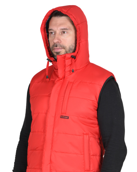 Жилет "Зодиак" красный с флисовой подкладкой (ЧЗ) тк. Дюспо Жилет "Зодиак" красный с флисовой подкладкой (ЧЗ) тк. Дюспо