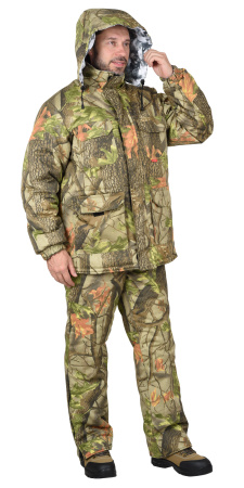 Костюм "Хамелеон": куртка дл., п/комб. КМФ "Зима" + КМФ "Лист"