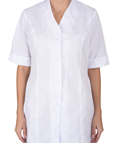 Халат "Палермо" женский белый (ЧЗ) Халат "Палермо" женский белый (ЧЗ)