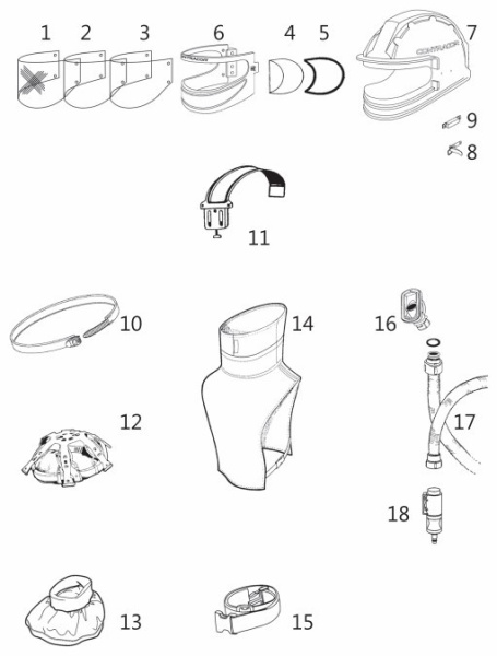 Шлем абразивоструйщика Aspect (Аспект) Шлем абразивоструйщика Aspect (Аспект)