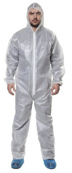 Комбинезон из спанбонда ламинированный 50 гр/м2 белый Комбинезон из спанбонда ламинированный 50 гр/м2 белый