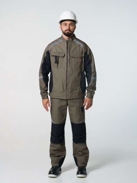 Полукомбинезон рабочий мужской №116 хаки, черный, СОП, ткань Канвас Полукомбинезон рабочий мужской №116 хаки, черный, СОП, ткань Канвас