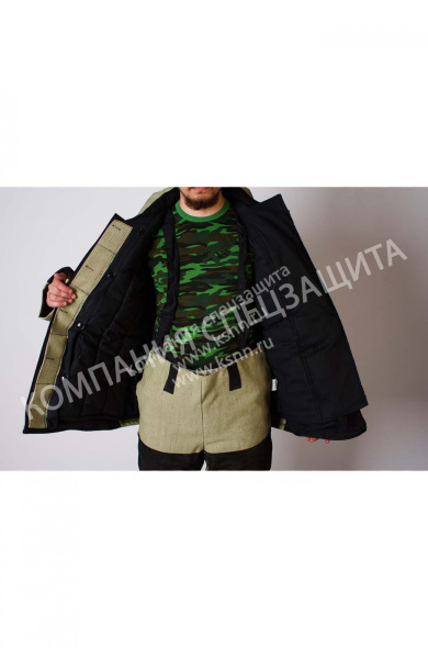 Костюм сварщика брезентовый со спилком, утепленный Арт.КС21ОТ Костюм сварщика брезентовый со спилком, утепленный Арт.КС21ОТ