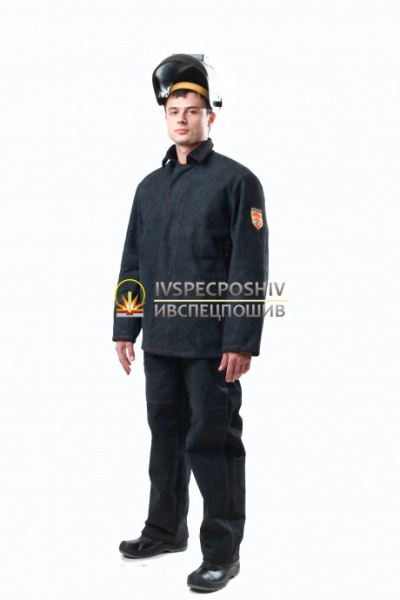 Костюм сварщика зимний цельноспилковый, утеплитель ватин (ЧЗ) Костюм сварщика зимний цельноспилковый, утеплитель ватин (ЧЗ)