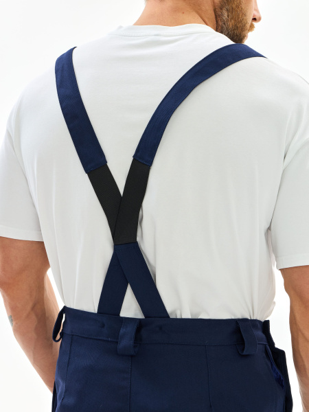 Костюм сварщика Велд-СОП 2 кл.защиты (тк.Хлопок-ОП,350) брюки, т.синий/васильковый Костюм сварщика Велд-СОП 2 кл.защиты (тк.Хлопок-ОП,350) брюки, т.синий/васильковый